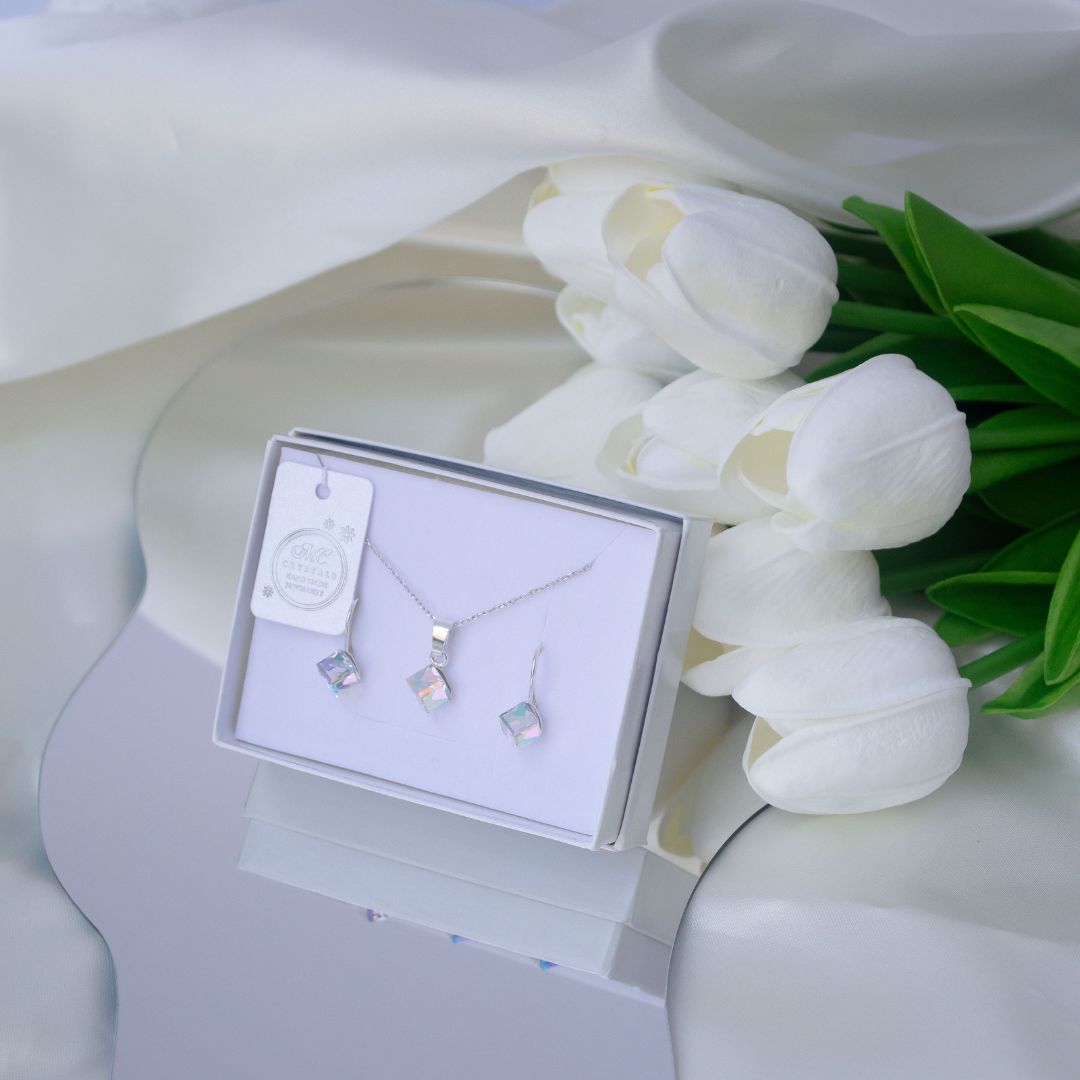 Conjunto Cubismo Cristales Genuinos