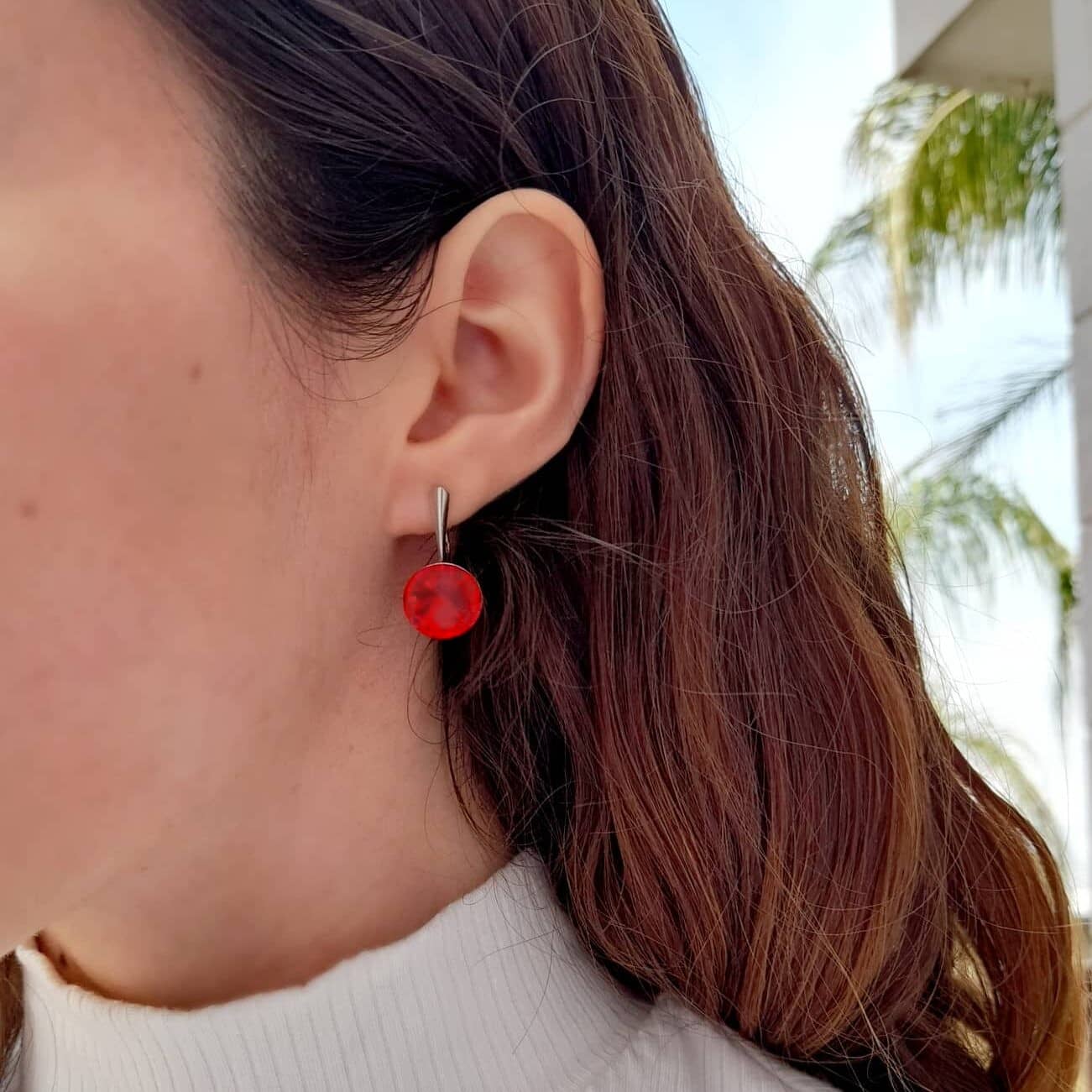 Aretes Scarlet "Rivoli" Cristal Genuino