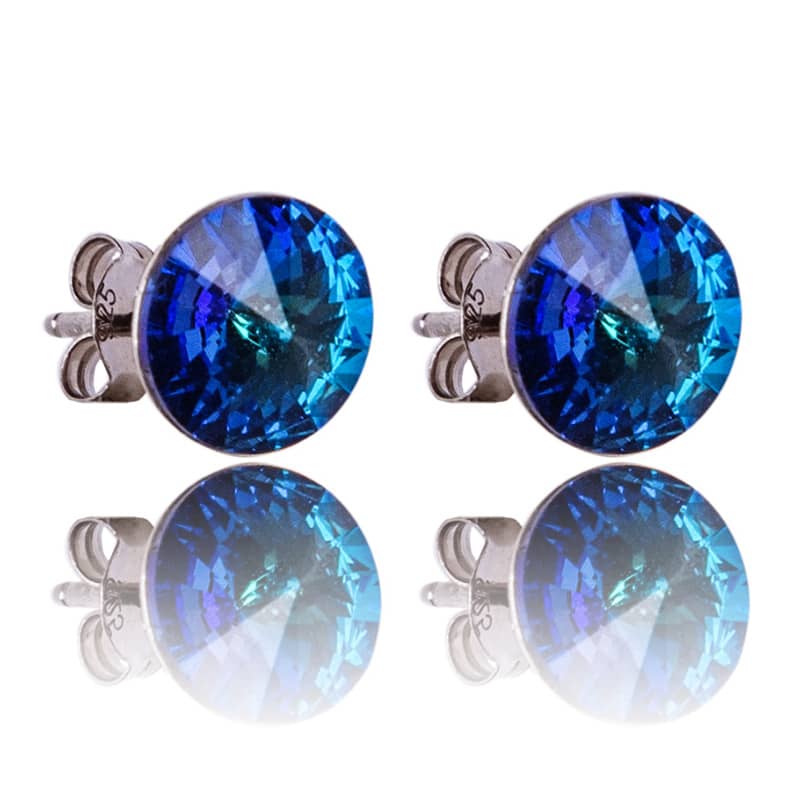 Aretes Petite Redondos Bermuda Blue