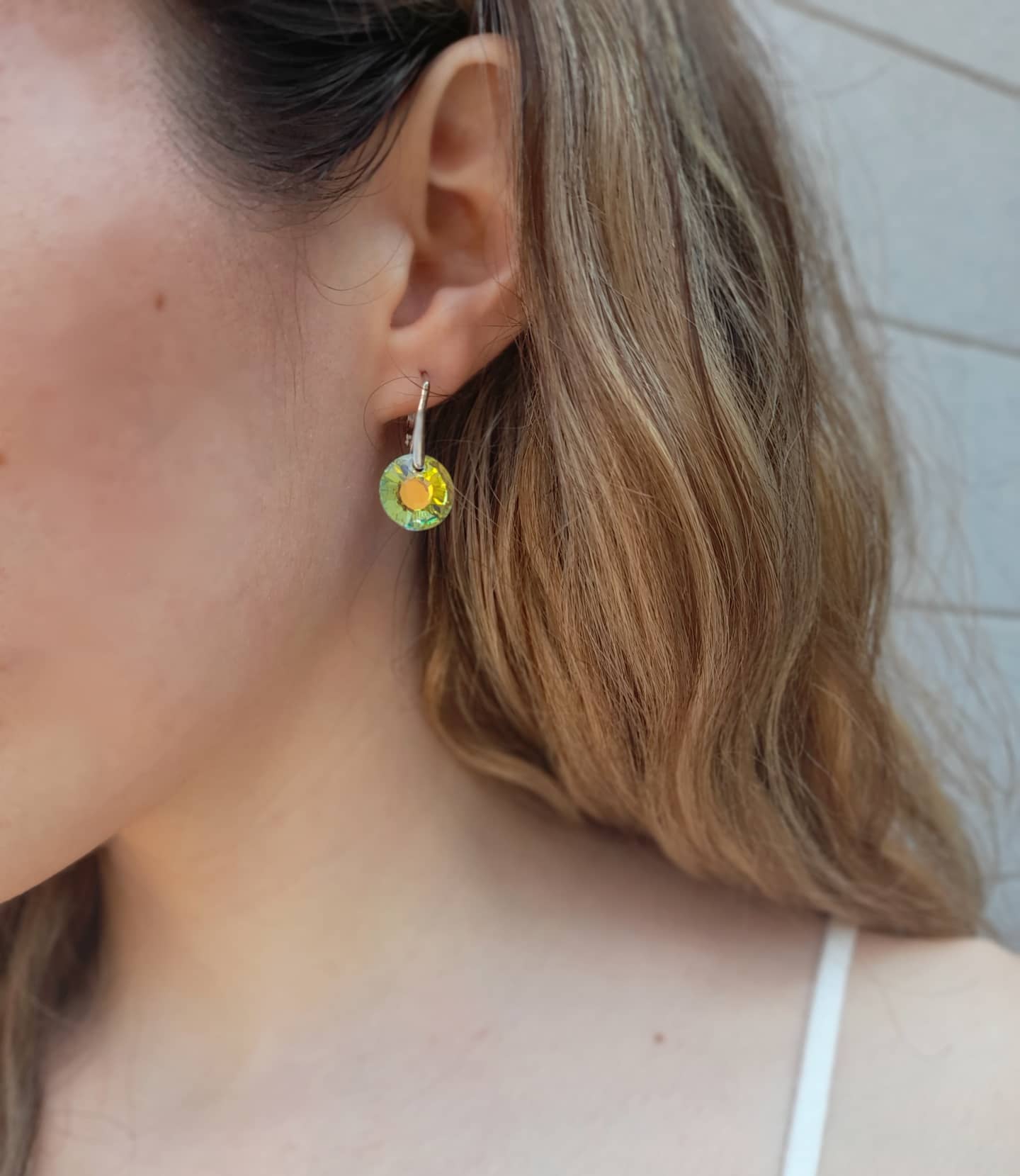 Aretes "Sol" Tornasol