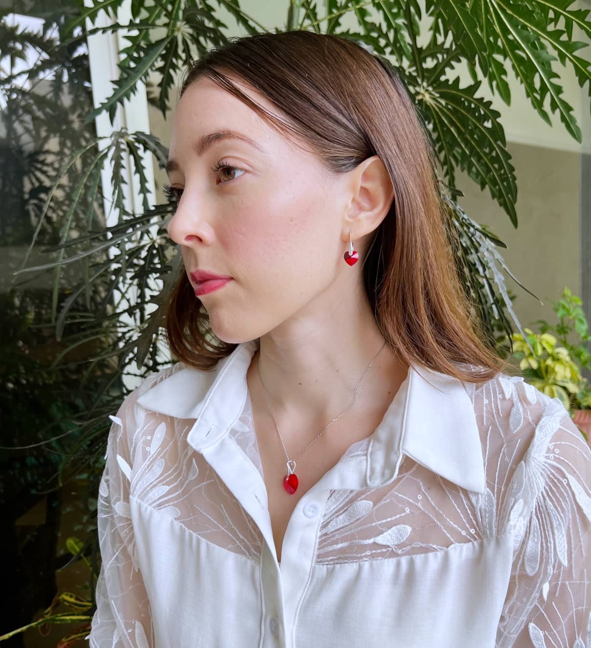 Conjunto "Corazón" Rojo Pasión