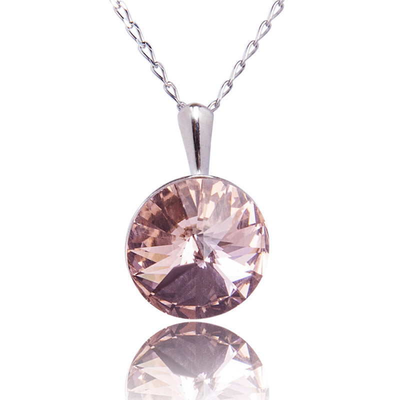 Collar Vintage Rose Cristal Genuino