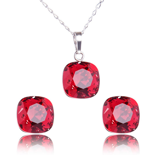 Conjunto Scarlet Cristales Swarovski