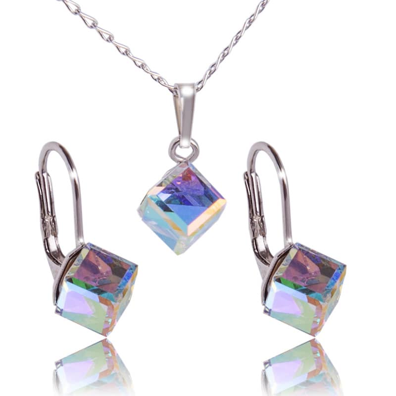 Conjunto Cubismo Cristales Genuinos