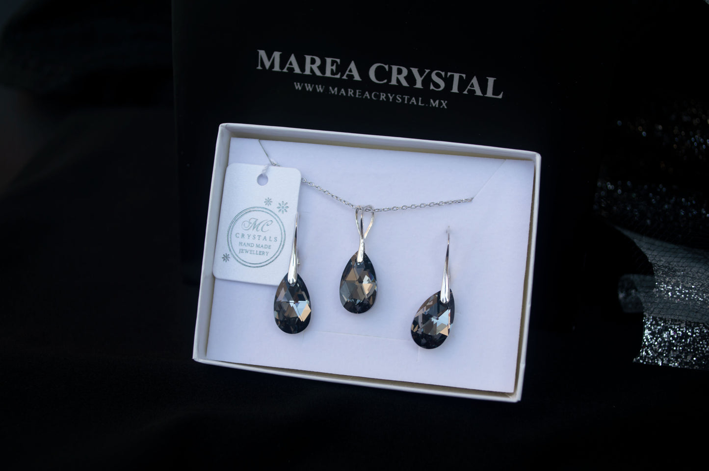 Conjunto Drop Silver Night