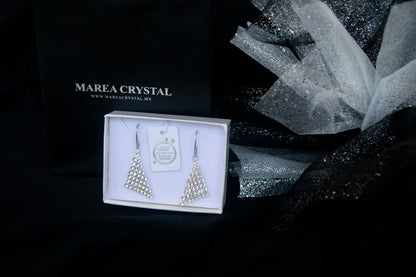 Aretes Shimmer White