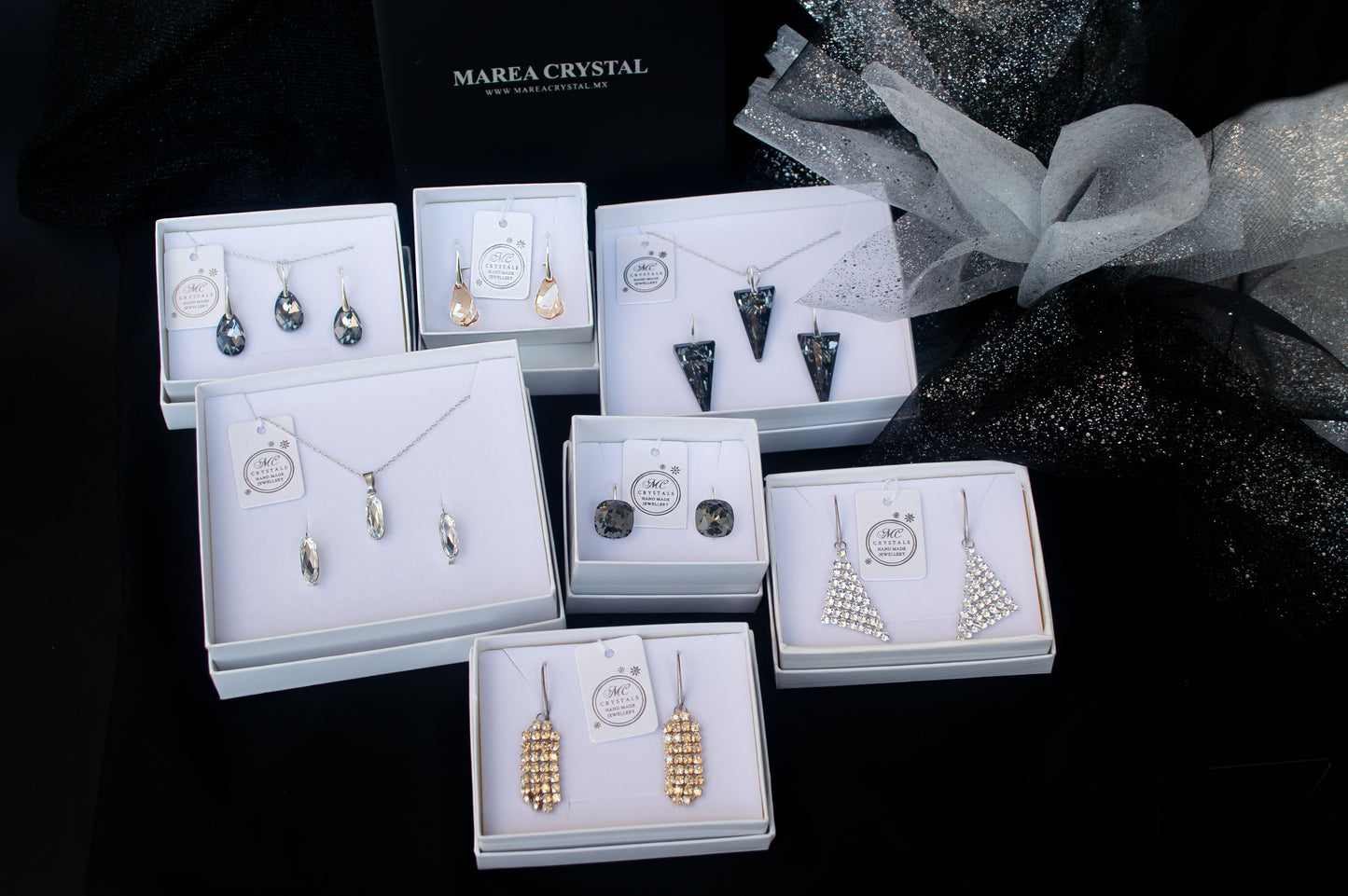 Conjunto Drop Silver Night