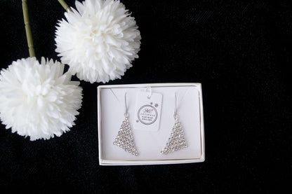 Aretes Shimmer White