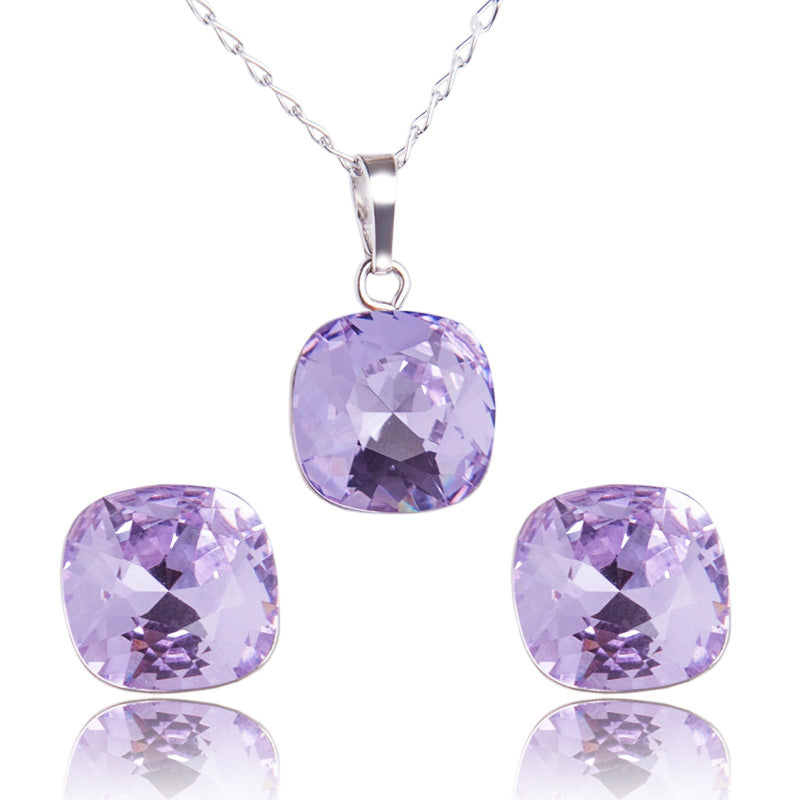 Conjunto Violet Cristales Swarovski