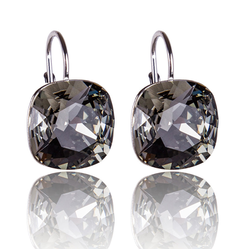 Aretes Silver Night Cuadrados