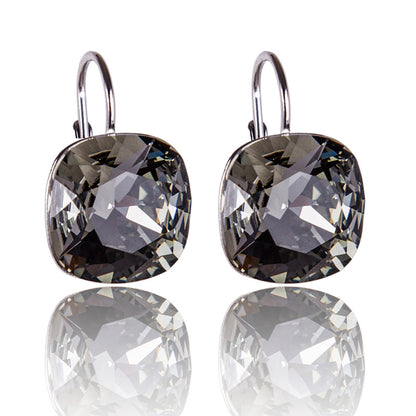 Aretes Silver Night Cuadrados