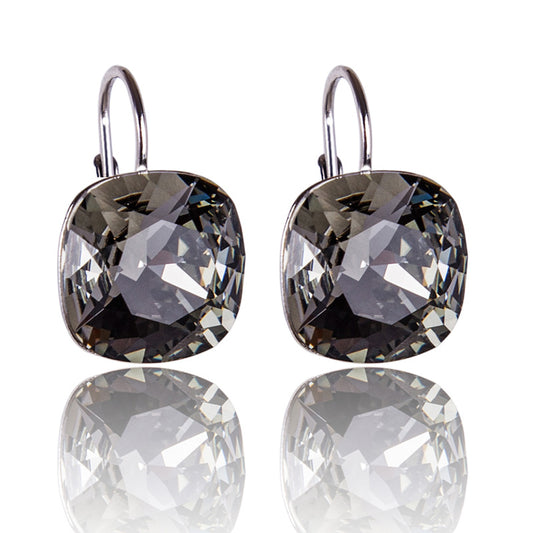 Aretes Silver Night Cuadrados