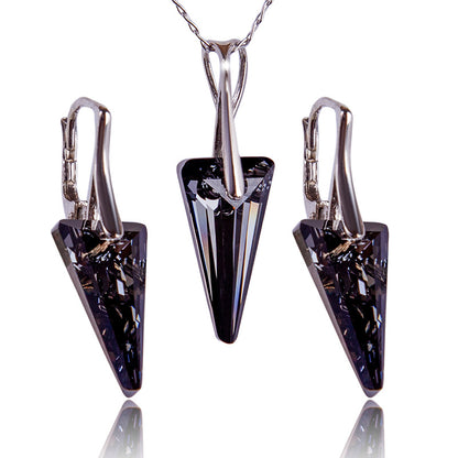 Conjunto Triangular Silver Night
