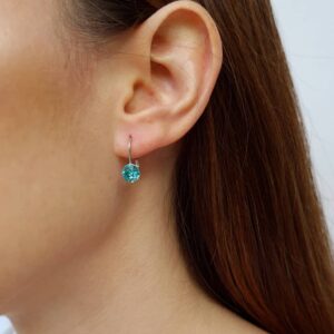 Aretes chaton ligt turquoise